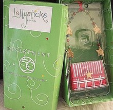 Department 56 Lollysticks Christmas Ornament Red Pocketbook And Stars Lo... - $13.85