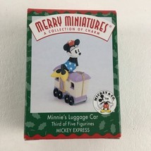 Hallmark Merry Miniatures Mickey Express Train #3 Minnie&#39;s Luggage Car V... - £15.53 GBP