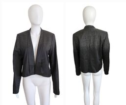 Elie Tahari Open Front Wool "Skyler" Gray Ombre Jacket Size 12 New $448 - $84.15