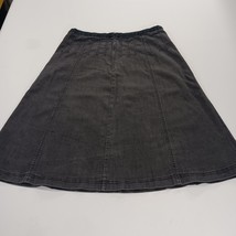 Larry Levine Stretch RN103715 Women's 12 (31×26) Black Cotton Blend A-Line Skirt image 14