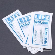 2000&#39;s Game of Life  Replacement Parts 15 $20,000 Bank Loan notes - $2.96