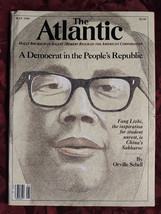 ATLANTIC magazine May 1988 Fang Lizhi Orville Schell Holly Brubach Rober... - $14.40