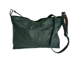 Green Leather Bag, Leather Shoulder Purse, Fashion Everyday Bags, Carmen - $122.74