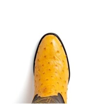 SAVANNAH Genuine Ostrich Skin Cowboy Boot from the Western Collection Buttercup image 5