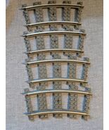 Lot of 4 Lego Electric Train Tracks 9V Curve Metal Dark Gray 2867 - €9,29 EUR