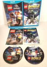 LEGO Batman 3 Beyond Gotham Jurassic World Nintendo Wii U Games USED Lot of 2 - £11.79 GBP