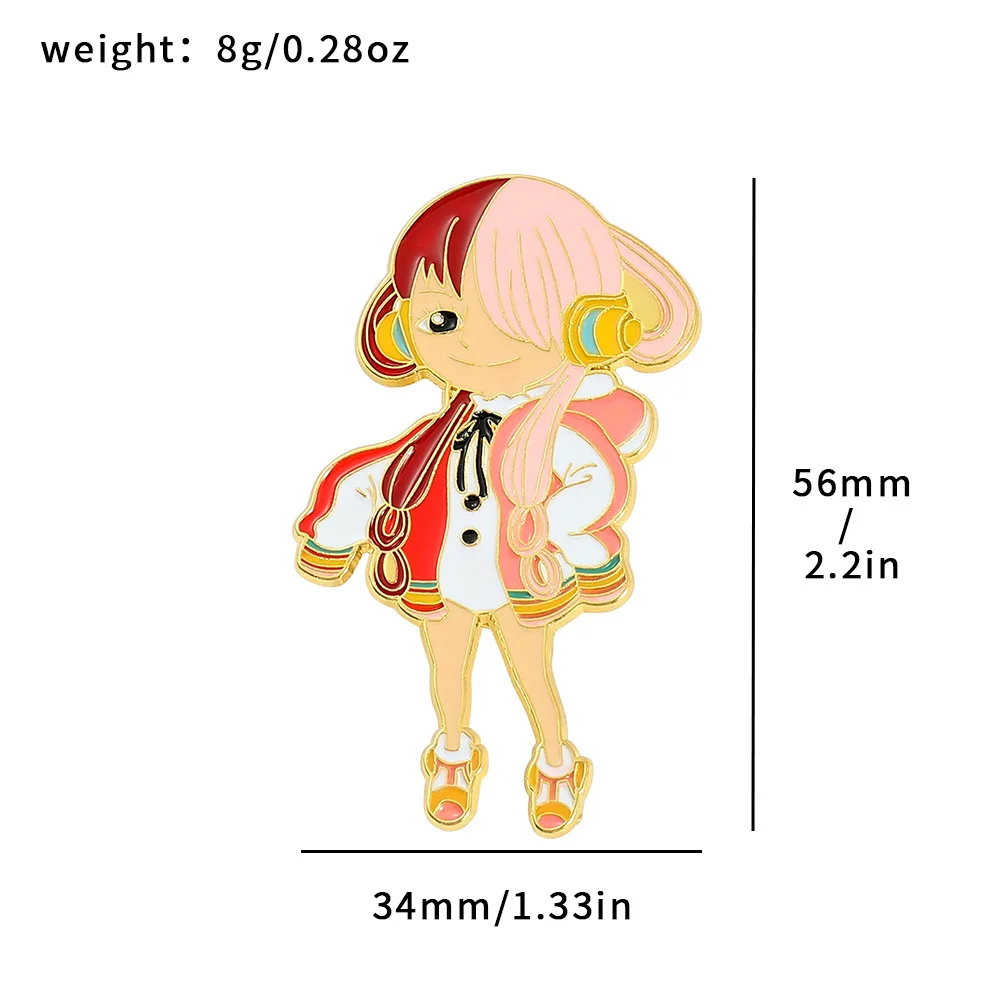 Anime One Piece Roronoa Zoro Lapel Pins Backpack Jeans Enamel Brooch