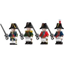 4pcs Napoleonic Wars Joachim Murat Blucher Arthur Wellesley Minifigures Set - £10.35 GBP