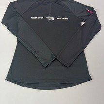 The North Face A7ZHZ Women's Black 1/4-Zip Pullover Long Sleeve T-Shirt Size M image 12