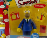 Playmates The Simpsons Sunday Best Homer Action Figure 2000 World of Spr... - £15.01 GBP