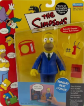 Playmates The Simpsons Sunday Best Homer Action Figure 2000 World of Springfield - £14.93 GBP