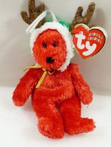 2002 TY Jingle Beanies Collection Holiday Teddy Bear MINI - $17.82