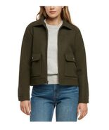 Banana Republic Womens Jacket Green Pockets Button Cuffs Soft Heavyweight - $1,010.23 MXN