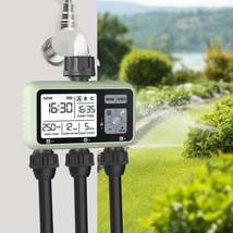 Eshico New Design 3-Zone Water Timer Independent Watering Plan Garden La... - £27.88 GBP+