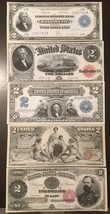 Reproduction Copy Set $2 Dollar Bills $2 1891-1918 United States Currency - £9.31 GBP