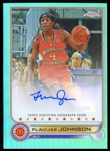 FLAU’JAE JOHNSON 2022 Topps Chrome McDonald's All-American Auto Aqua RFRs SN - $3,176.88 MXN