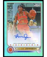 FLAU’JAE JOHNSON 2022 Topps Chrome McDonald&#39;s All-American Auto Aqua RFR... - $163.96