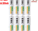 8 Pack 2800Mah Aa R6 Rechargeable Battery 1.2V Ni-Mh Batteries For Camer... - £25.16 GBP