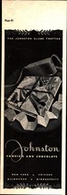 1937 Johnston Candies and Chocolate- Vintage print ad, Fancy gift d8 - £19.27 GBP