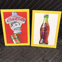 Lot 4 Vtg Coca-Cola Greeting Cards Plus- 2 Unused- 1 Signed By Artist- 1... - $9.90
