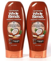 2 Ct Garnier 22 Oz Whole Blends Coconut Oil Cocoa Butter Smoothing Conditioner - £24.77 GBP