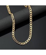 NEW Delicate 14 K Gold Filled Solid Cuban Chain Necklace~24&quot; Long~W/Gift... - £13.34 GBP