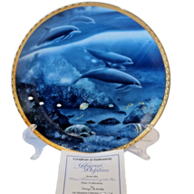 HAWAII DOLPHINS Plate Great Mammals of the Sea by Wyland The Hamilton Co... - $12.16