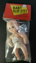 Vntage Baby Blue Eyes Doll Dimestore 1960&#39;S Hong Kong 4&quot; New Sealed Pkg ... - £8.00 GBP