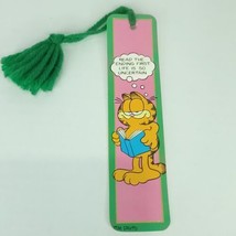 Read the Ending 1st Life is Uncertain Vintage Garfield Bookmark - £15.78 GBP