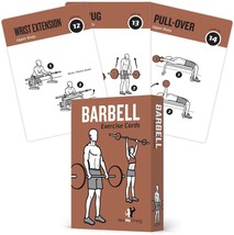 Barbell Workout Cards Instructional Fitness Deck for Women Men Beginner ... - £56.91 GBP