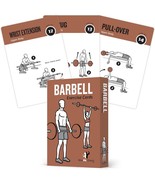 Barbell Workout Cards Instructional Fitness Deck for Women Men Beginner ... - £57.17 GBP