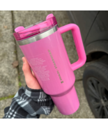STANLEY X STARBUCKS WINTER PINK CUP 40oz TUMBLER LIMITED EDITION FAST FR... - €43,34 EUR