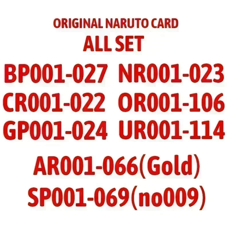 Kayou Naruto Anime Rare Card Full Series Bp Nr Cr Mr Sp Gp Ur Or Ar Cp Lr Hr Slr - £14.73 GBP+