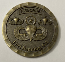 Army 82nd Airborne Combat Jump At Fort Benning GA Challenge Coin - £27.01 GBP