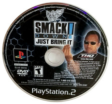 Wwf Smack Down Just Bring It Sony Play Station 2 PS2 2001 Video Game Disc Only - £9.51 GBP