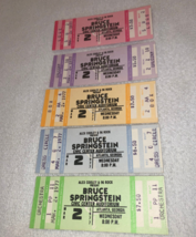 Bruce Springsteen 5 Original 1977 Unused Concert Tickets Atlanta Civic Center Us - £44.83 GBP