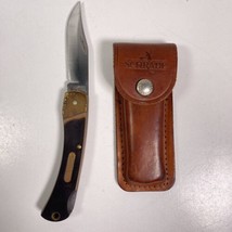 Schrade 60T Old Timer Folding Lock Back Hunting Knife Delrin Handles Sheath USA - £42.83 GBP
