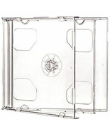 25 Standard 10.4 Mm Jewel Case Double Cd Dvd Disc Storage Assembled Clea... - £31.87 GBP