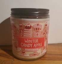 Bath &amp; Body Works Scented Candle Winter Candy Apple 1-Wick 7 Oz - £21.79 GBP