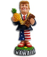KC Hawaii Trump Dashboard Bobblehead – 4" Figurine with Pineapple Tiki - $24.95