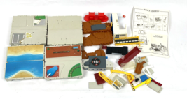 Vintage Galoob Micro Machines Travel City Folding Play Sets Lot - £35.30 GBP