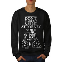 Wellcoda Lawyer Attorney Mens Sweatshirt, Voice Power Casual Pullover Jumper - £23.86 GBP+