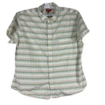 Arizona Jeans Co. Men&#39;s Short Sleeved Collared Button Down Dress Shirt Size XXL - £12.59 GBP