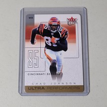 Chad Johnson Bengals WR #14 Of 15 UP Gold Die Cut 2004 Fleer Ultra Performers  - $7.97