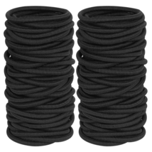 GOSICUKA 120 Pieces Black Hair Ties for Thick and Curly Hair Ponytail Holders Ha - £11.05 GBP