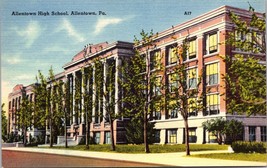Allentown PA-Pennsylvania, Allentown High School Nostalgia Vintage Postcard a2 - £16.97 GBP