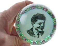 1960&#39;s Murano JFK Paperweight John F Kennedy President - £122.56 GBP