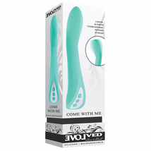 Evolved Come With Me Rechargeable &#39;Come Hither&#39; Silicone Vibrator Green - £89.66 GBP