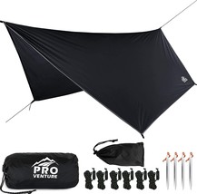 Pro Venture [12ft Hex] Waterproof Hammock Rain Fly - Portable Large Camping Tarp - £37.42 GBP