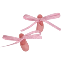 VINTAGE 1990's MATTEL BARBIE LIGHT PINK SLIP-ON BALLET SHOES SLIPPERS W ... - $7.60